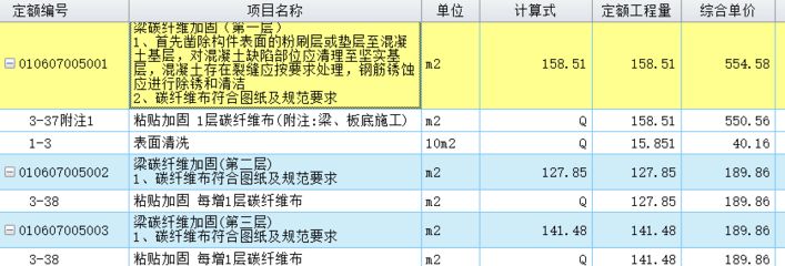 碳纖維加固技術(shù)規(guī)程（碳纖維加固工程量的計(jì)算方法）