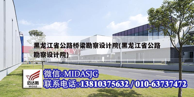 黑龍江省公路橋梁勘察設(shè)計院(黑龍江省公路勘察設(shè)計院)